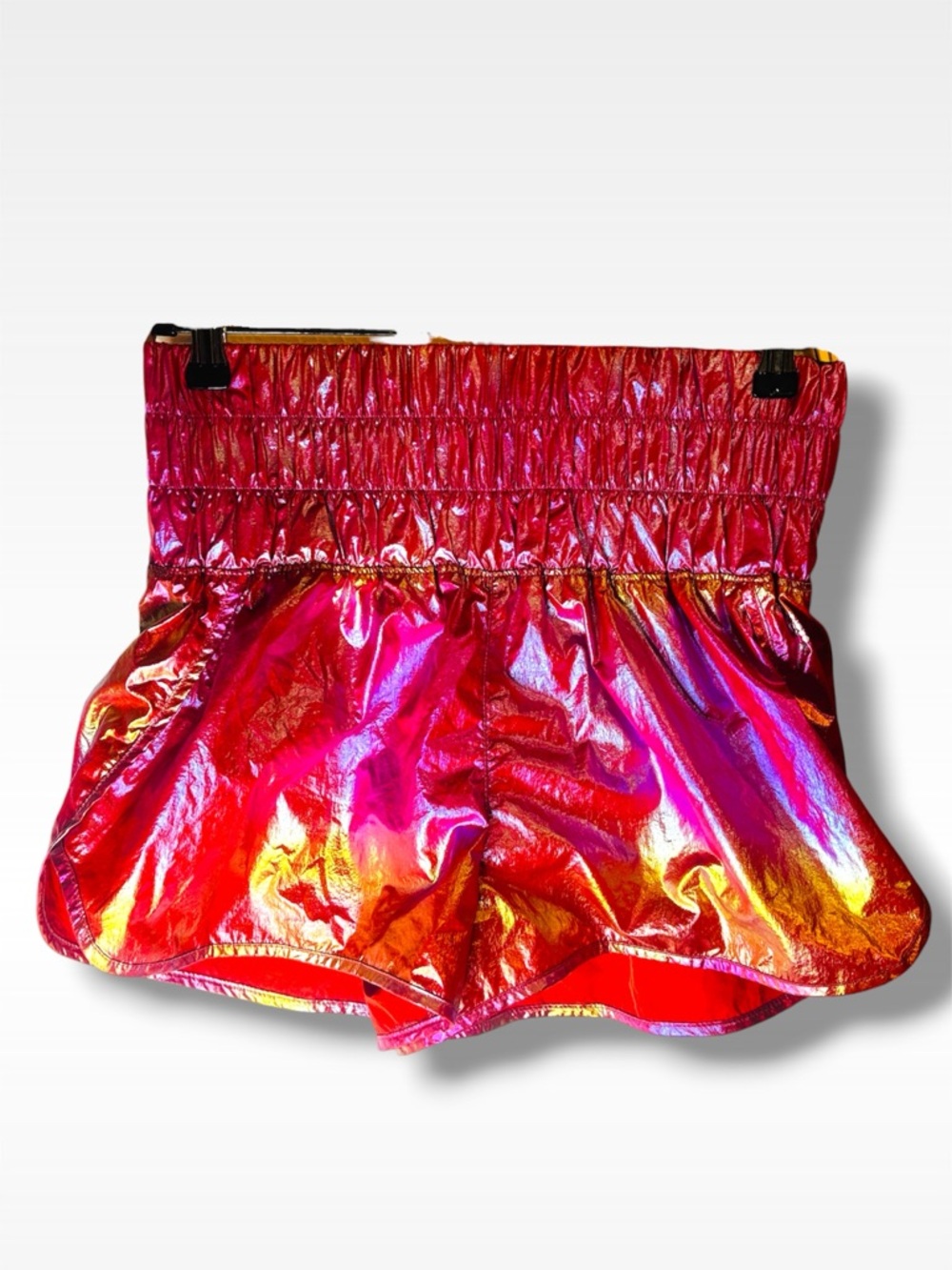 FP Movement by Free People “The Way Home” Pink Iridescent Metallic Shiny Shorts